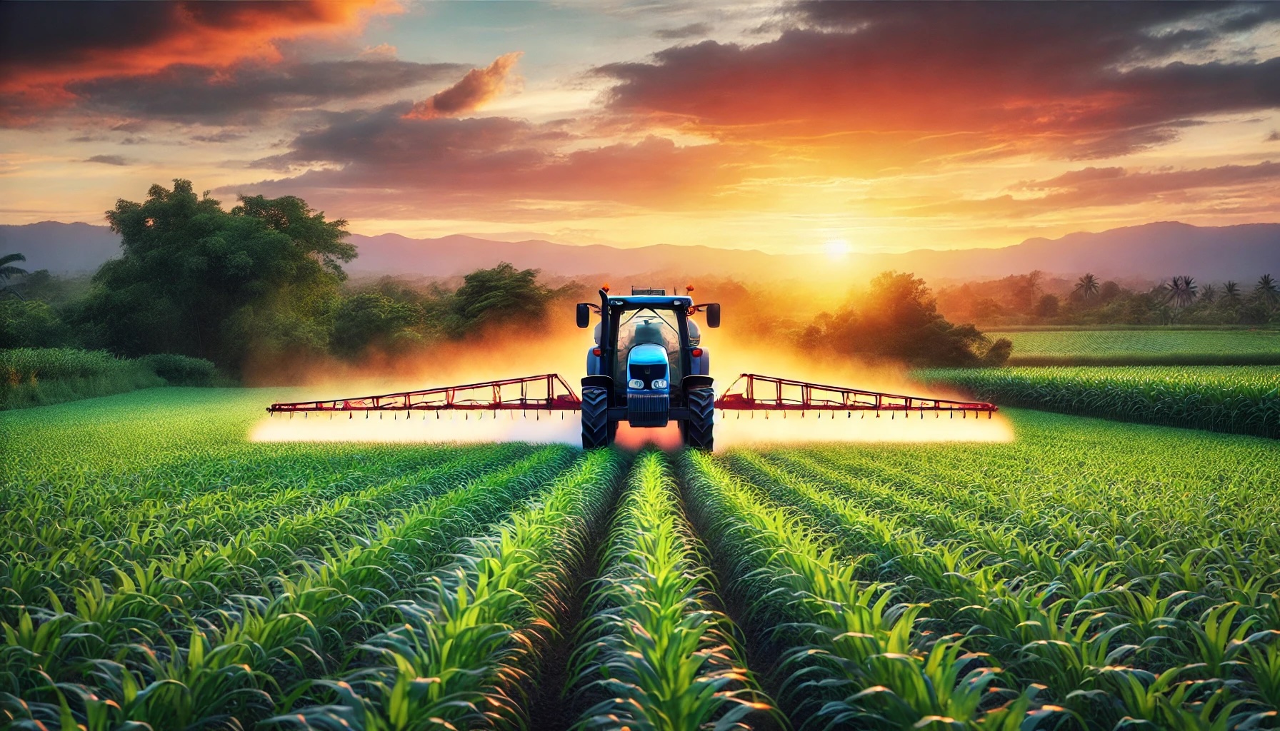 Permetezőgép a szántóföldön